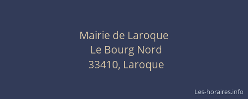 Mairie de Laroque