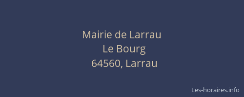 Mairie de Larrau