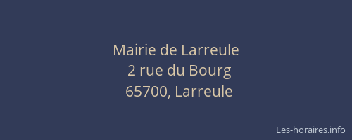 Mairie de Larreule
