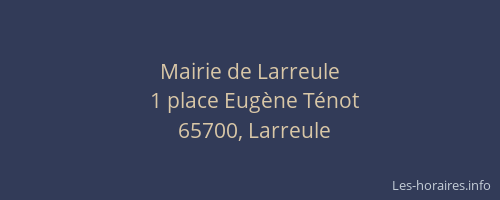 Mairie de Larreule