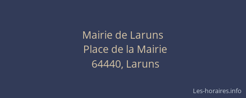 Mairie de Laruns