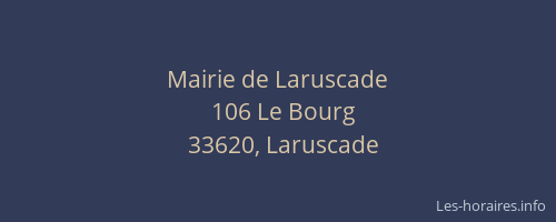 Mairie de Laruscade