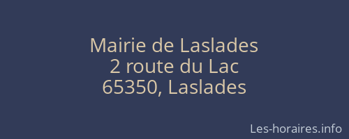 Mairie de Laslades