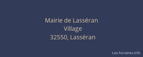 Mairie de Lass&eacute;ran