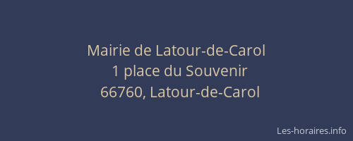 Mairie de Latour-de-Carol