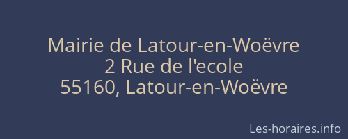 Mairie de Latour-en-Woëvre