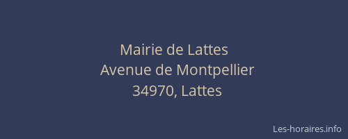 Mairie de Lattes