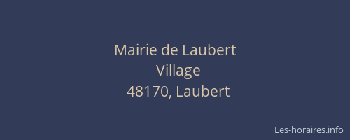 Mairie de Laubert