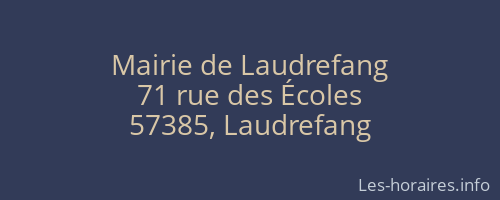 Mairie de Laudrefang