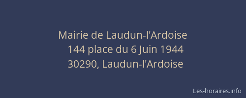 Mairie de Laudun-l'Ardoise