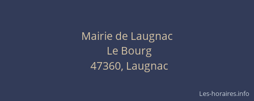 Mairie de Laugnac