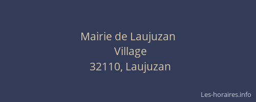 Mairie de Laujuzan