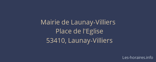 Mairie de Launay-Villiers