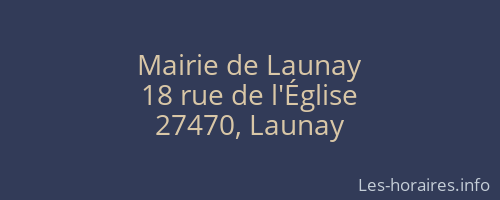 Mairie de Launay