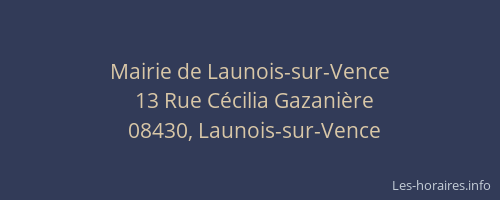 Mairie de Launois-sur-Vence