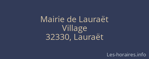Mairie de Lauraët