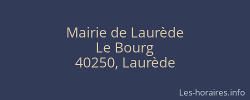 Mairie de Laurède