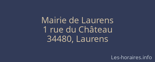 Mairie de Laurens