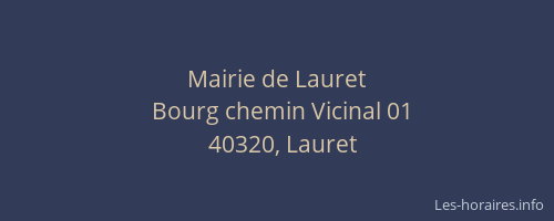Mairie de Lauret