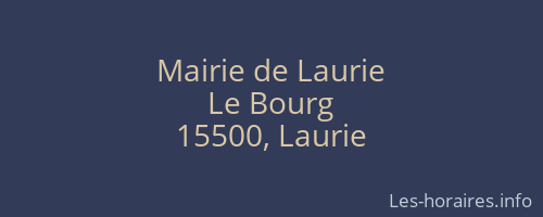 Mairie de Laurie