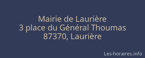 Mairie de Laurière
