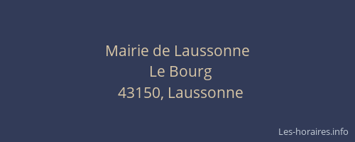 Mairie de Laussonne