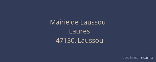 Mairie de Laussou