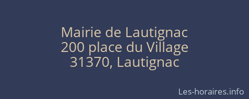 Mairie de Lautignac