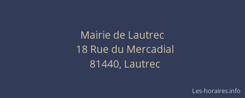 Mairie de Lautrec