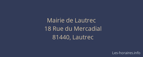 Mairie de Lautrec