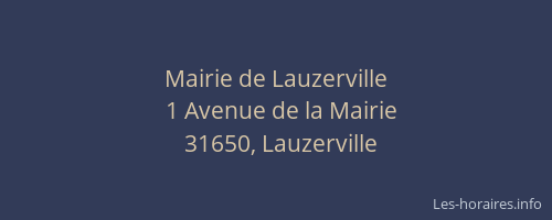 Mairie de Lauzerville