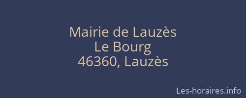 Mairie de Lauzès