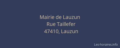 Mairie de Lauzun