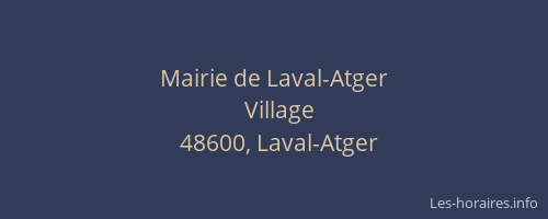 Mairie de Laval-Atger