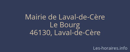 Mairie de Laval-de-Cère