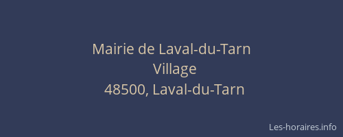 Mairie de Laval-du-Tarn