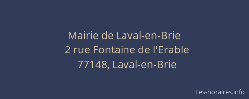 Mairie de Laval-en-Brie