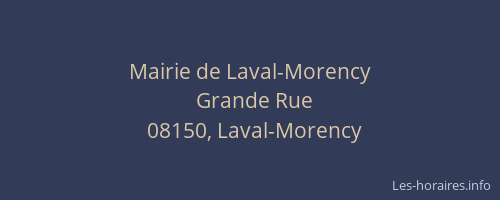 Mairie de Laval-Morency