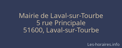 Mairie de Laval-sur-Tourbe