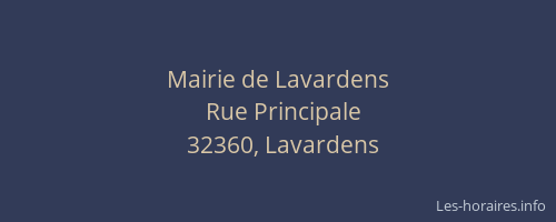 Mairie de Lavardens