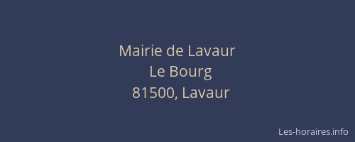 Mairie de Lavaur