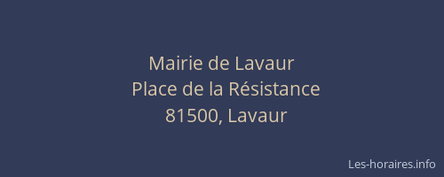 Mairie de Lavaur
