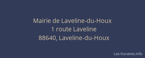 Mairie de Laveline-du-Houx