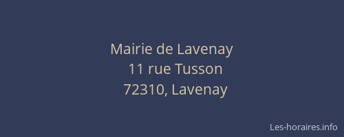 Mairie de Lavenay