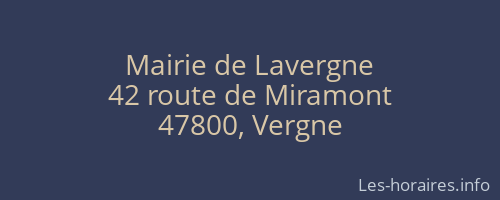 Mairie de Lavergne