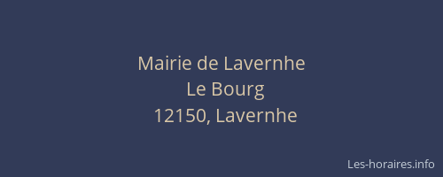 Mairie de Lavernhe