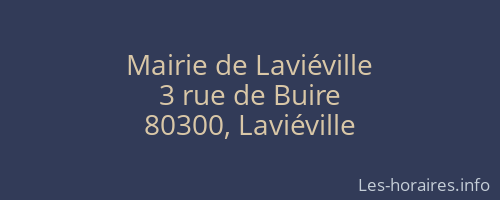 Mairie de Laviéville