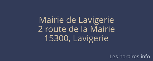 Mairie de Lavigerie