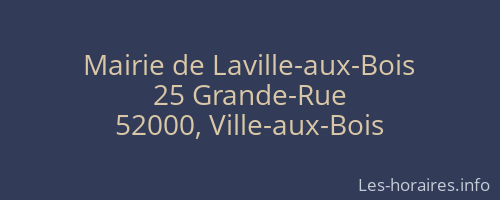 Mairie de Laville-aux-Bois