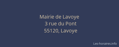 Mairie de Lavoye